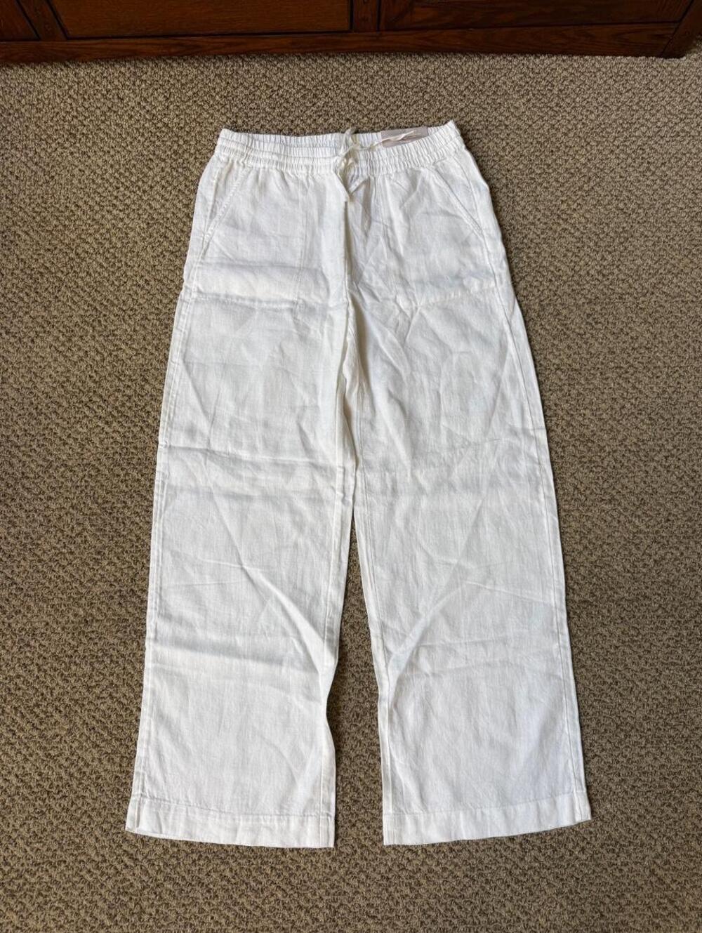 Chico's white linen pants